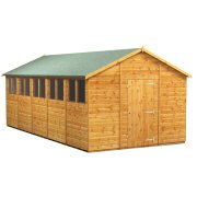 Power 20x10 Apex Garden Shed - Single Door